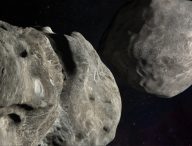 La sonde DART dirigée vers l'astéroïde, illustration. // Source : NASA/Johns Hopkins APL
