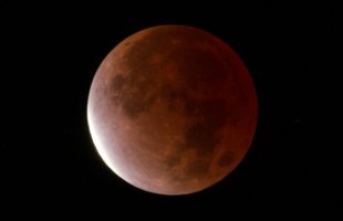 La Lune éclipsée le 19 novembre 2021. // Source : Flickr/CC/jurban (photo recadrée)