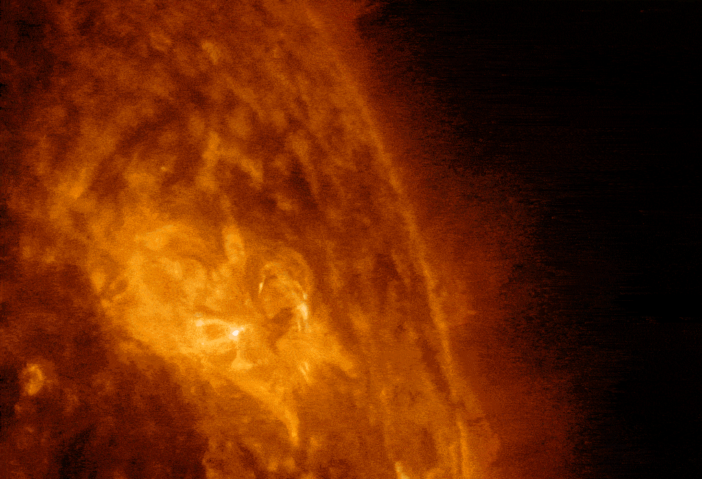 Une éruption solaire. // Source : NASA/SDO/Goddard
