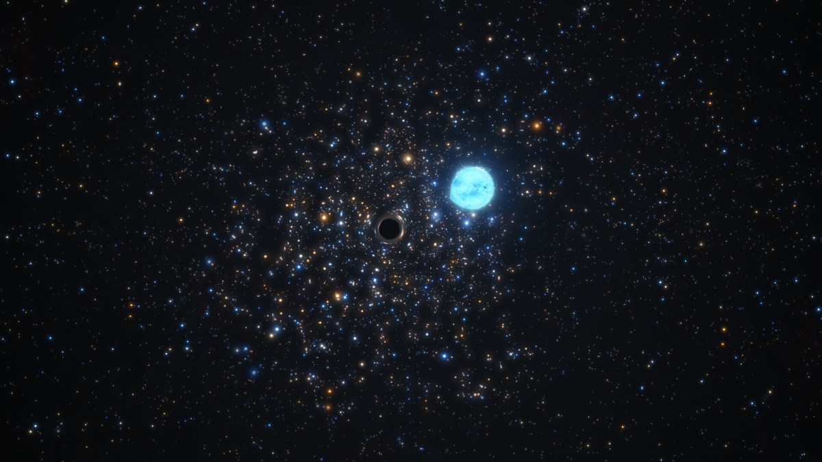 Le trou noir situé en-dehors de notre galaxie // Source : European Southern Observatory