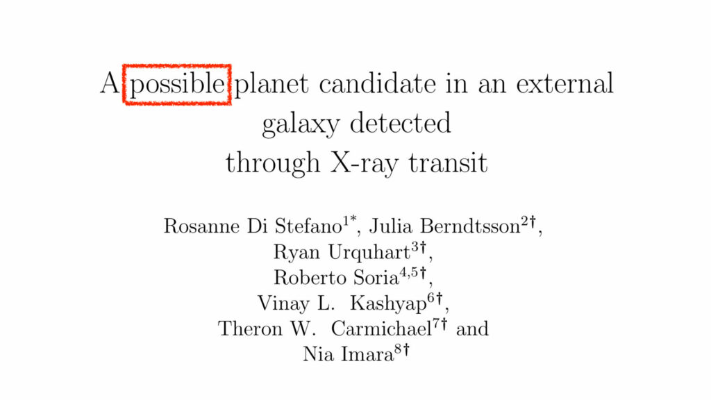 exoplanete possible