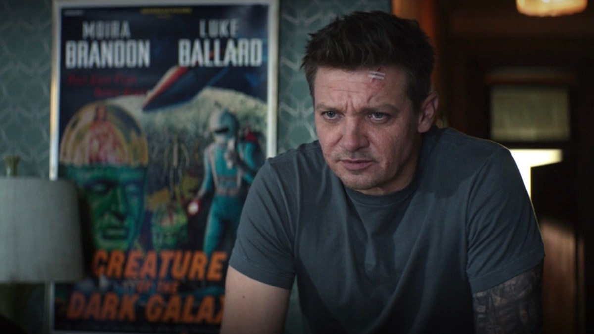 Une capture d'écran de Hawkeye (S01E02) // Source : Disney+