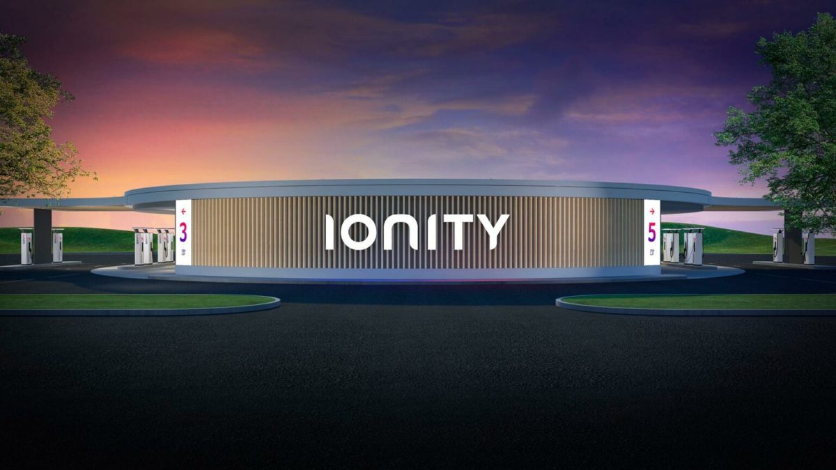 Concept de station IONITY "oasis" // Source : IONITY