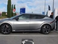 Kia EV6 en charge Ionity  // Source : Raphaelle Baut pour Numerama