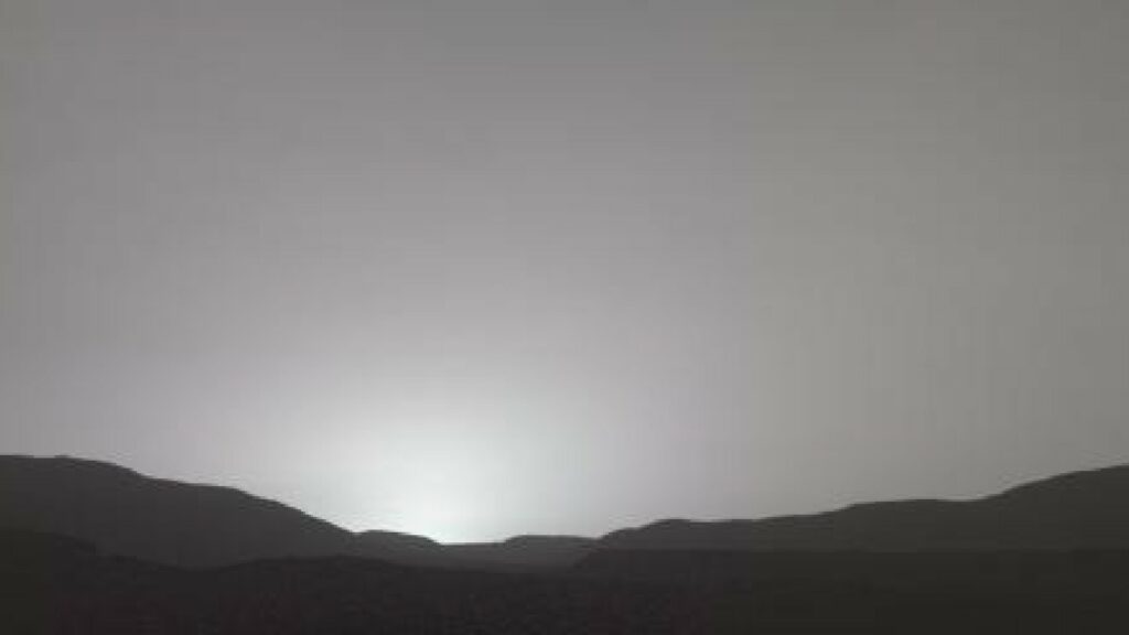 Panorama de coucher de Soleil sur Mars. // Source : NASA / Perseverance
