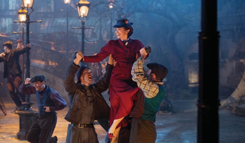 Emily Blunt is Mary Poppins in Dinsey’s original musica MARY. POPPINS RETURNS, a sequel to the 1964 MARY POPPINS which takes audiences on an entirely new adventure with the practically perfect nanny and the Banks family.