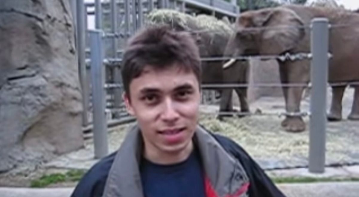 "Me at the zoo" est la première vidéo YouTube publiée, en 2005 // Source : YouTube/jawed