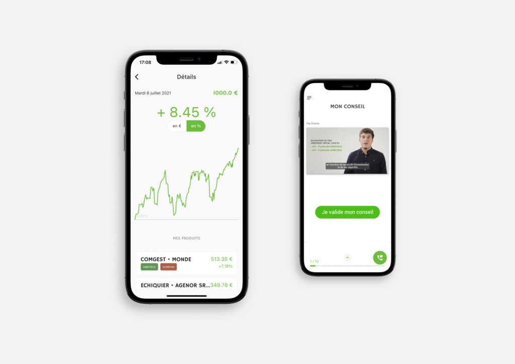 Depuis quelques semaines, Mon Petit Placement dispose d'une application mobile permettant de suivre le rendement de ses investissements et de contacter le service client.