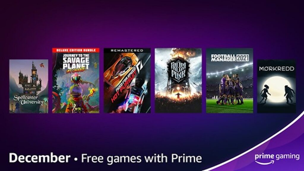 Amazon Prime Gaming en décembre // Source : Amazon