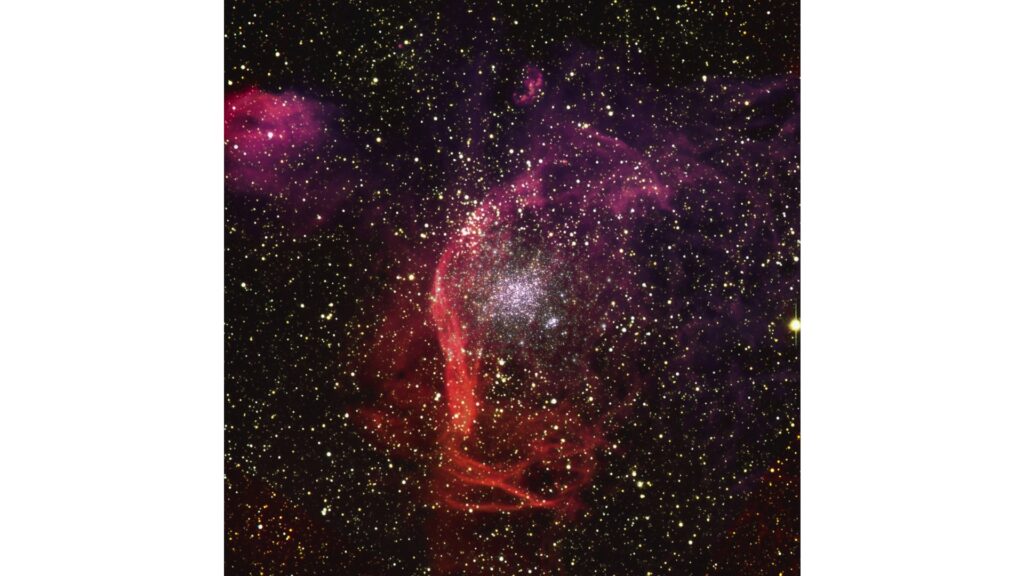 L'amas d'étoiles NGC 1850 // Source : European Southern Observatory L'amas d'étoiles NGC 1850 // Source : European Southern Observatory