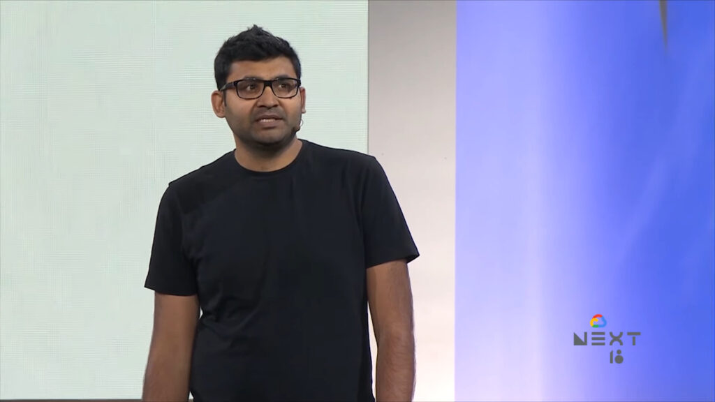 Parag Agrawal, le nouveau CEO de Twitter // Source : Google Cloud / YouTube