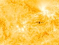 Solar Orbiter face au Soleil. // Source : ESA/ATG medialab