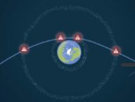 Le passage de Solar Orbiter près de la Terre. // Source : ESA, image recadrée