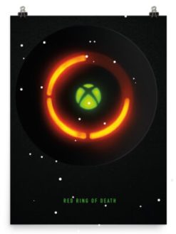 Poster Red Ring of Death pour la Xbox 360 // Source : Microsoft