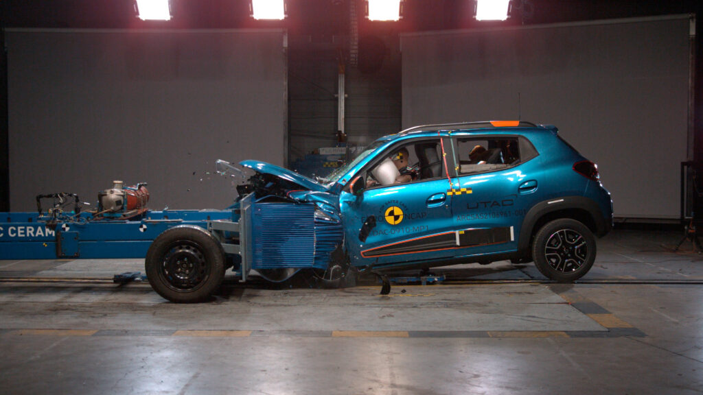 Crash-test de la Dacia Spring // Source : Euro NCAP