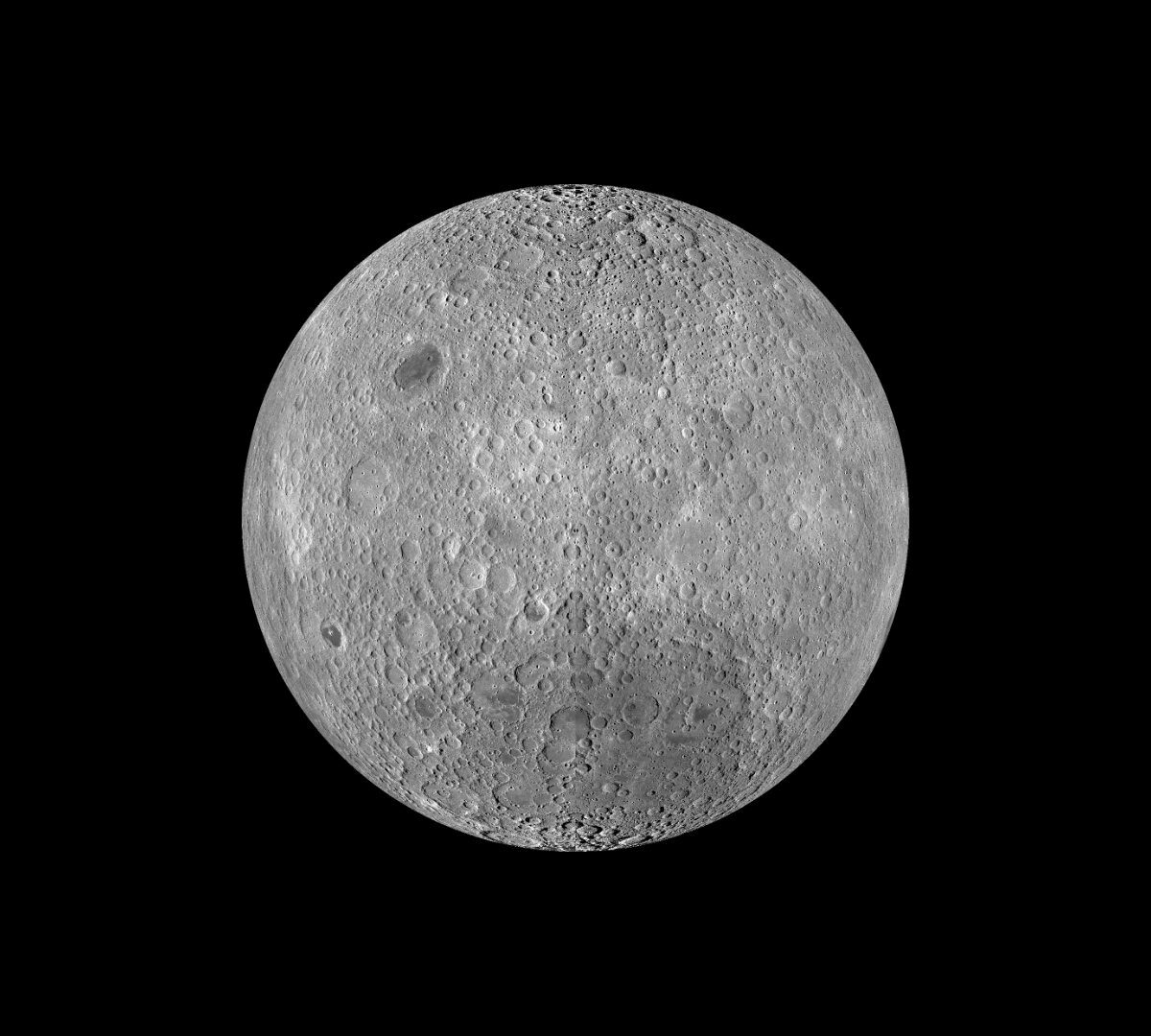 La face cachée de la Lune. // Source : NASA/Goddard/Arizona State University