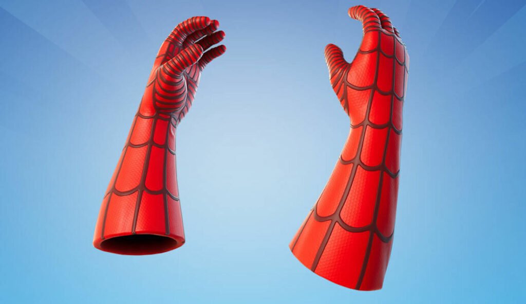 Les lance-toiles de Spider-Man dans Fortnite // Source : Epic Games