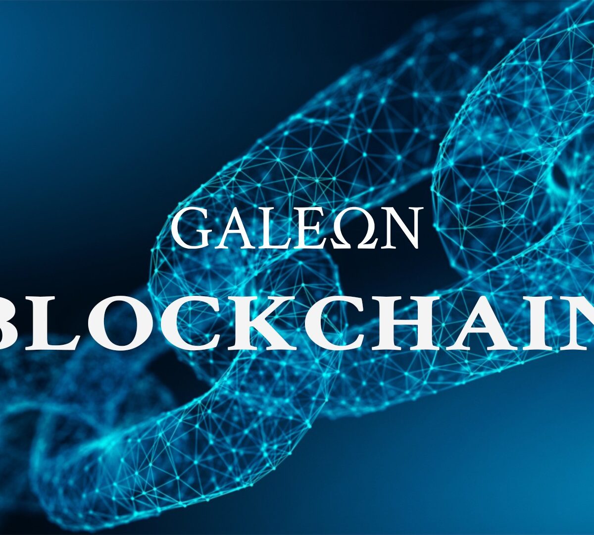 Le logo de Galeon avec une blockchain // Source : Galeon