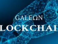 Le logo de Galeon avec une blockchain // Source : Galeon