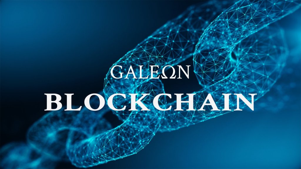 Le logo de Galeon avec une blockchain // Source : Galeon Le logo de Galeon avec une blockchain // Source : Galeon