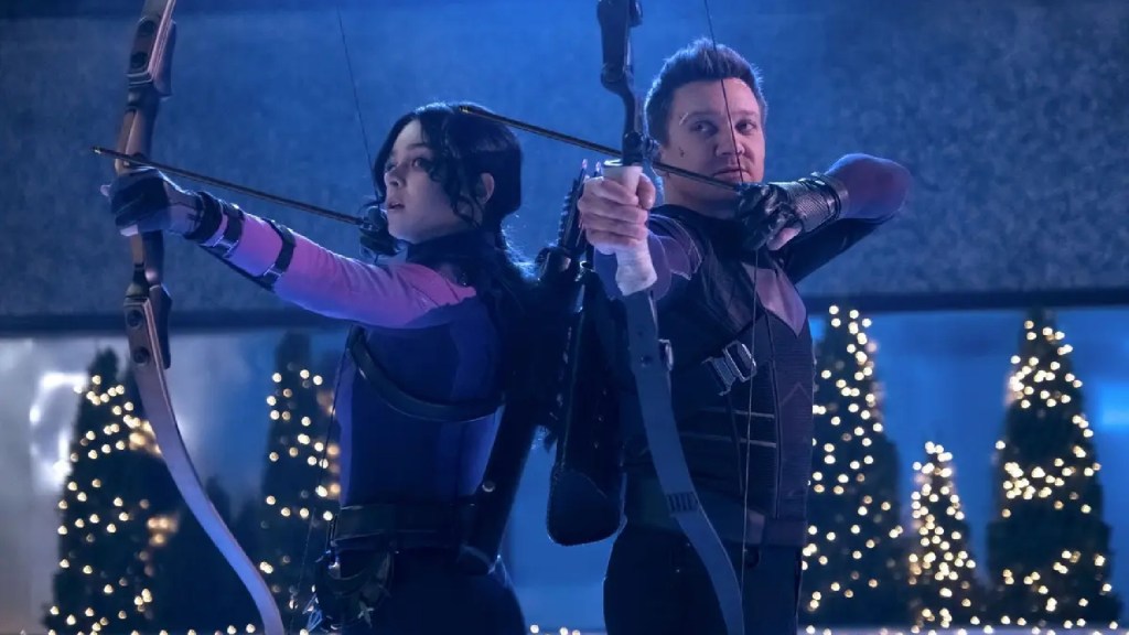 Kate Bishop et Clint Barton dans Hawkeye. // Source : Marvel/Disney+