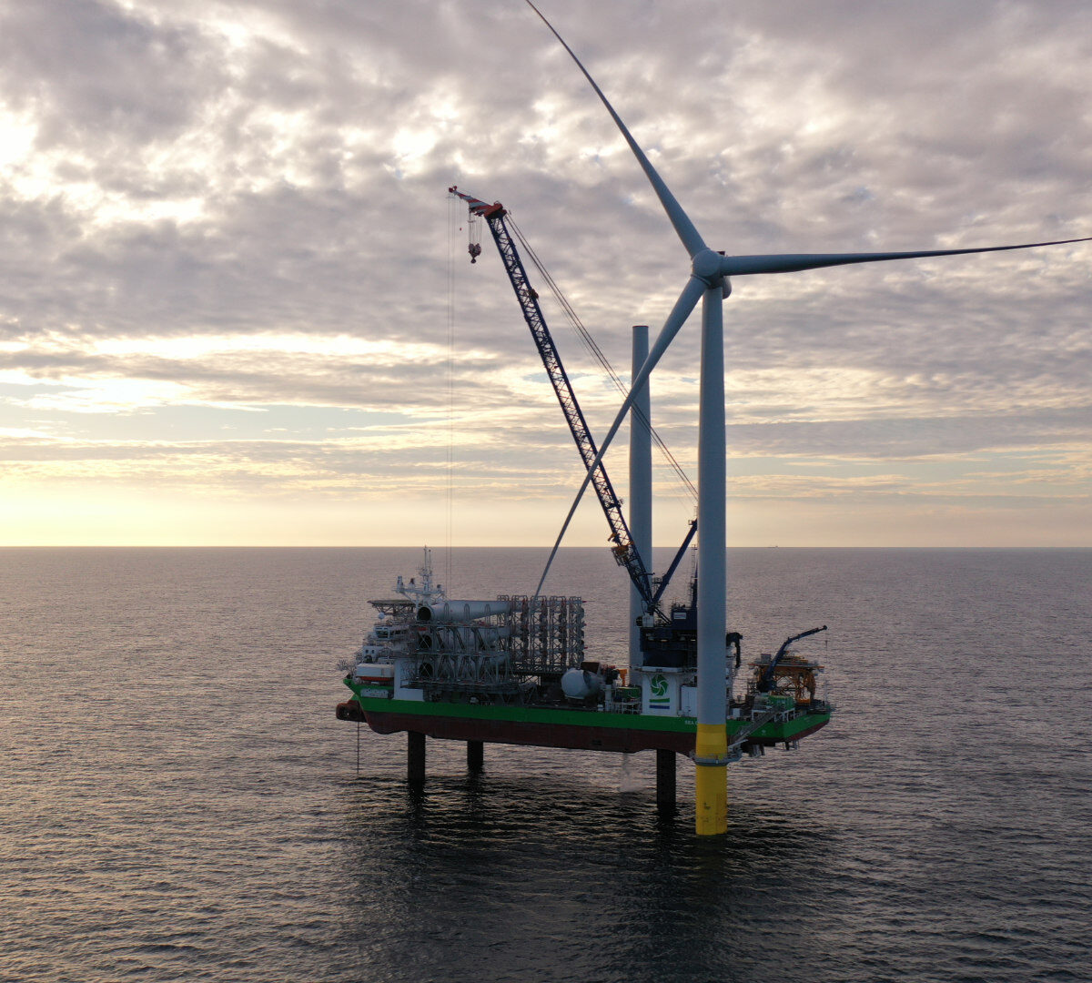 Hornsea 2 est une immense ferme d'éolienne en mer  // Source : Ørsted