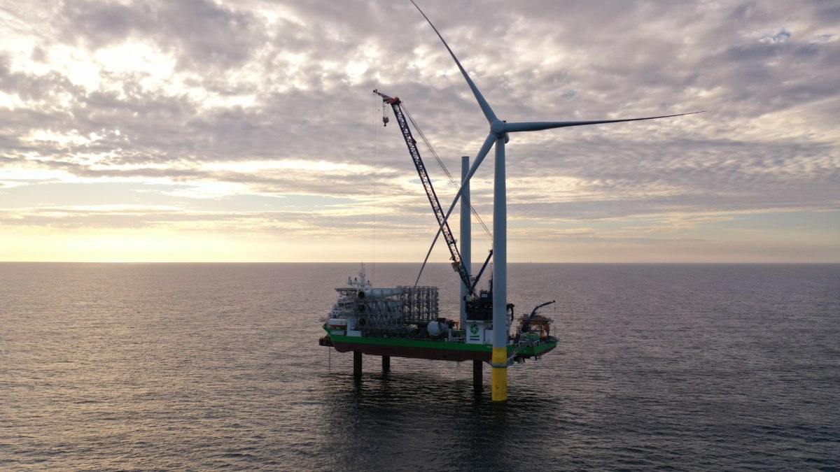 Hornsea 2 est une immense ferme d'éolienne en mer  // Source : Ørsted