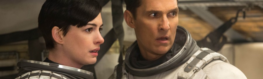 Left to right: Matthew McConaughey and Anne Hathaway in INTERSTELLAR, from Paramount Pictures and Warner Brothers Pictures, in association with Legendary Pictures.