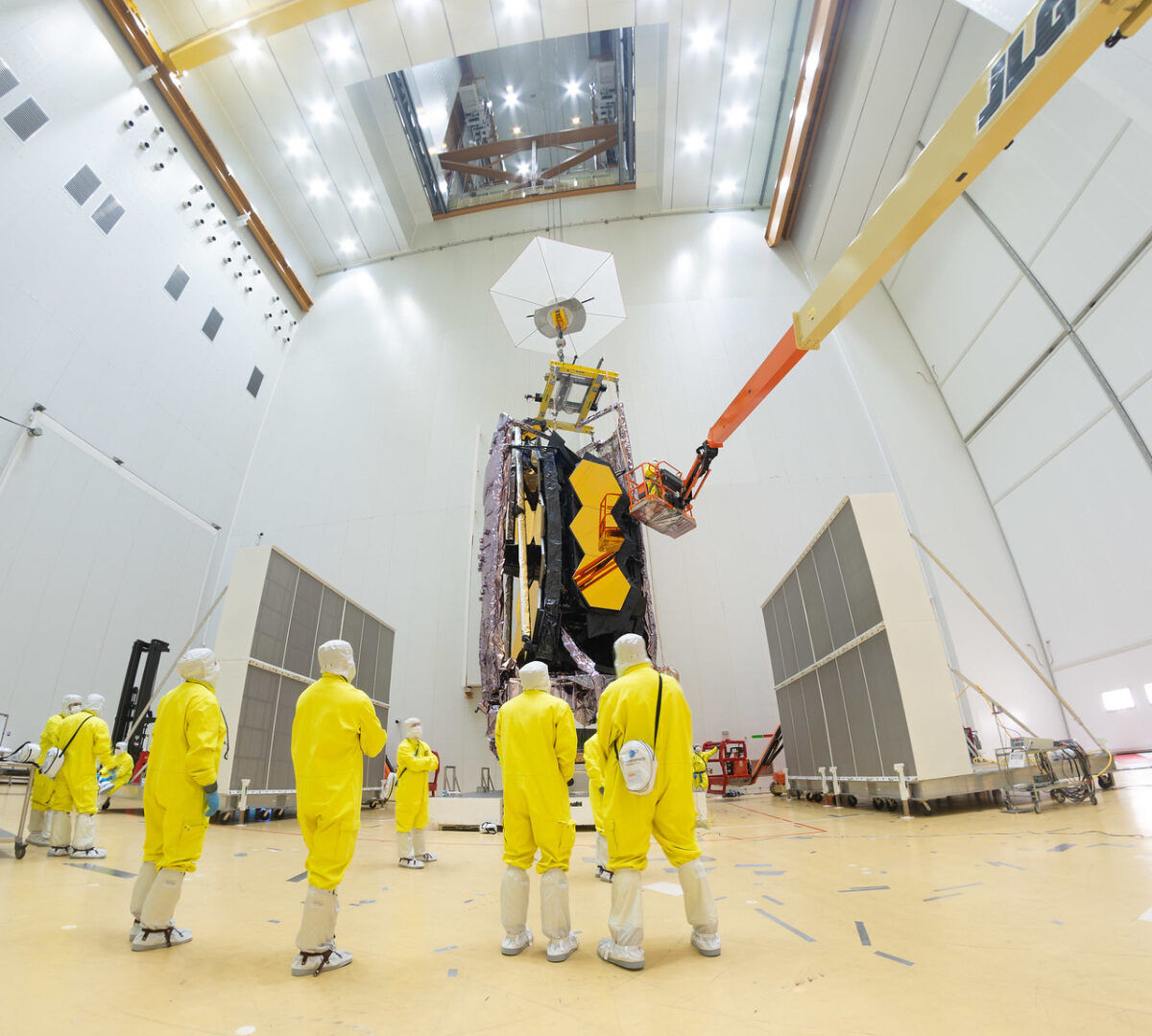 Le JWST partira-t-il un jour ? // Source : Flickr/CC/Nasa's James Webb Space Telescope (photo recadrée)