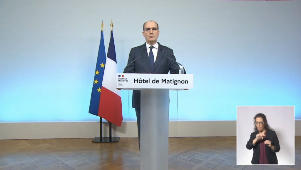 Jean Castex le 17 décembre 2021 // Source : YouTube/French Government