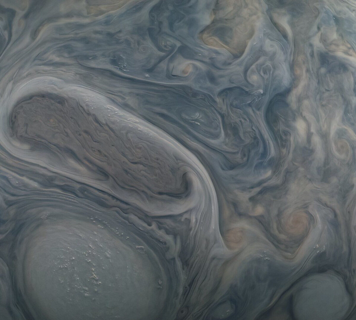 Jupiter est parcourue de tempêtes géantes // Source : Kevin Gill / Flickr