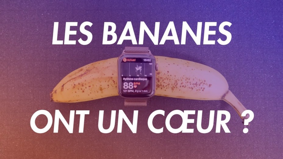 On a mis une montre connectée sur une banane