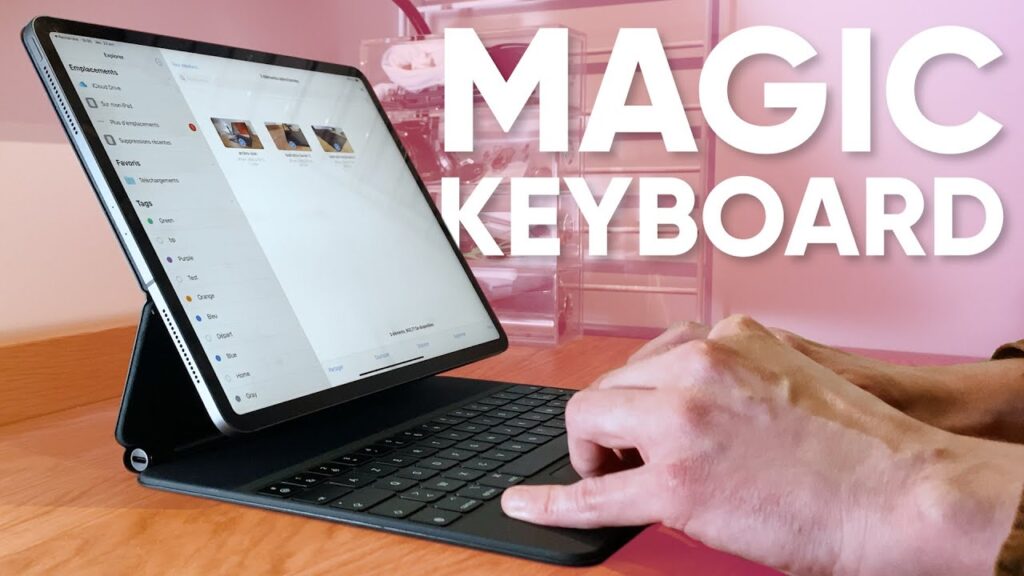Avec son Magic Keyboard, l'iPad Pro actuel est beau, mais moins pratique qu'un MacBook. Le design du clavier devrait changer. // Source : Numerama