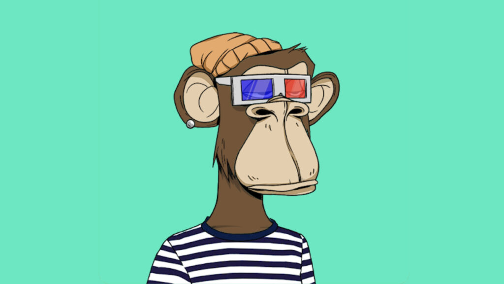  Un des fameux "Monkey Art" // Source : Opensea