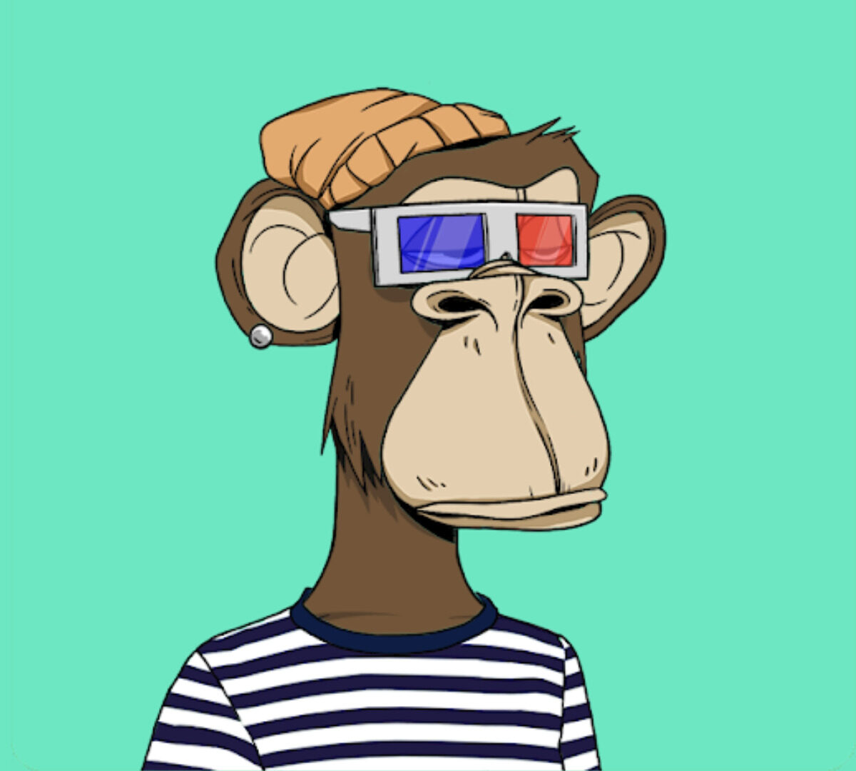  Un des fameux "Monkey Art" // Source : Opensea