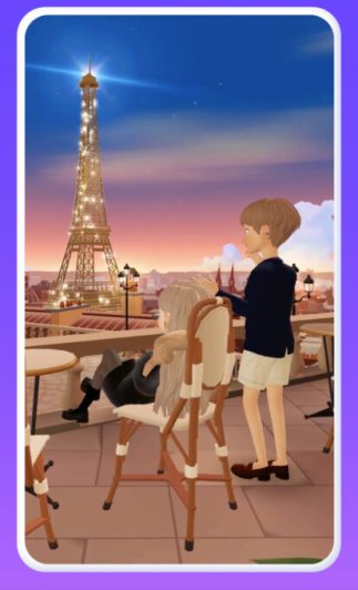 Découvrez Paris (mais sans les parisiens!) sur Zepeto  // Source : Zepeto