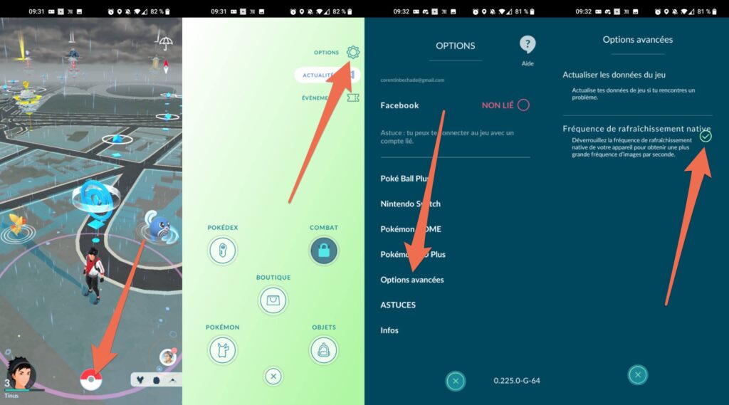 Comment augmenter le nombre de FPS sur Pokemon Go // Source : Capture d'écran Numerama