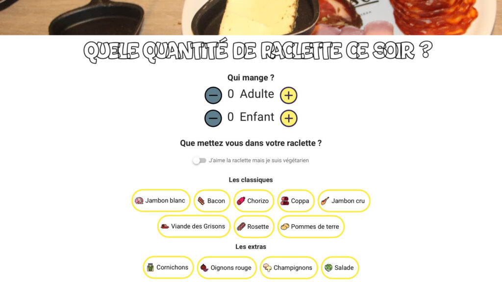 Un site indispensable. // Source : Capture d'écran raclette.world