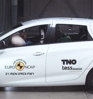 Crash-test de la Renault Zoé // Source : Euro NCAP