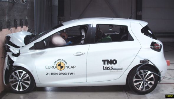 Crash-test de la Renault Zoé // Source : Euro NCAP