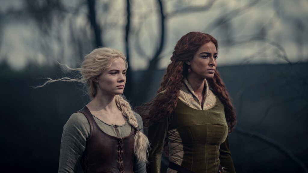 Ciri et Triss dans la saison 2 de The Witcher. // Source : Netflix