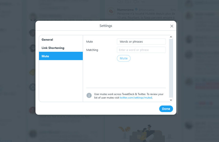 Tweedeck Mute Tweedeck Mute