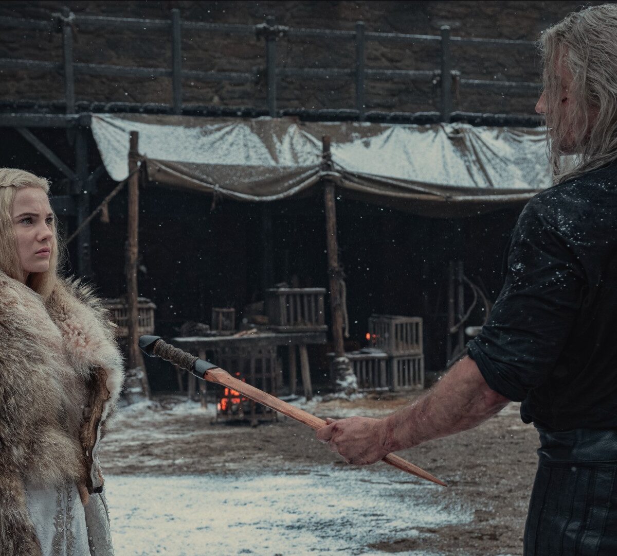 Geralt et Ciri dans la saison 2 de The Witcher. // Source : Netflix