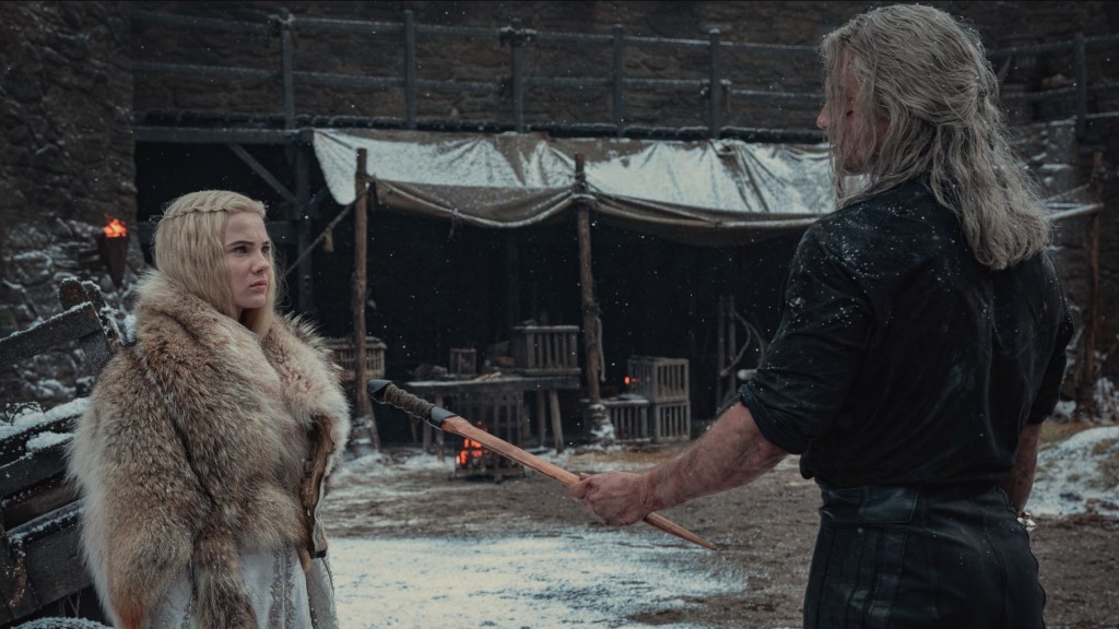 Geralt et Ciri dans la saison 2 de The Witcher. // Source : Netflix