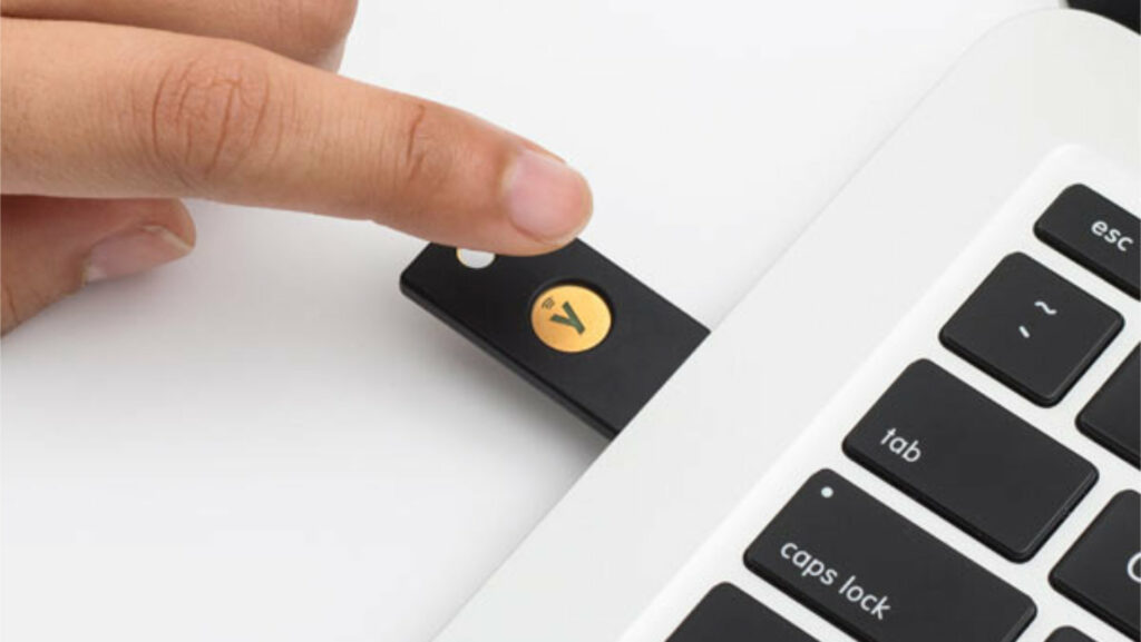 La clé USB Yubikey peut servir comme facteur d'authentification // Source : Yubikey