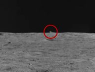 La forme étrange repérée par Yutu 2 sur la Lune. // Source : CNSA/Our Space, via Twitter @AJ_FI