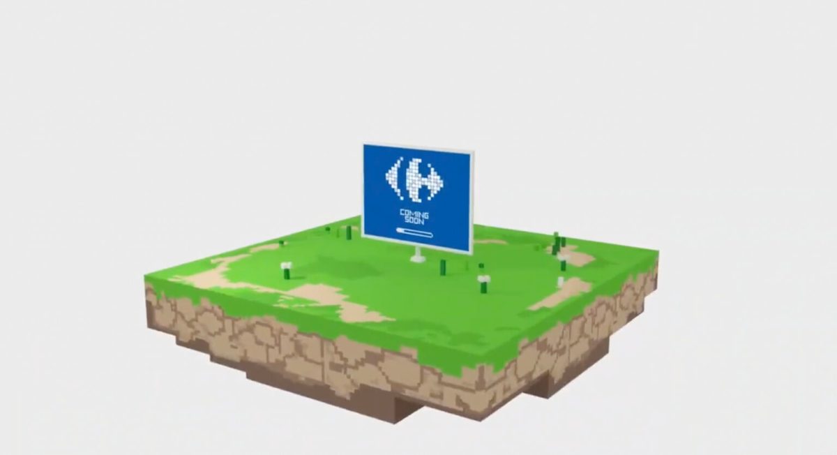 La parcelle Carrefour dans The Sandbox // Source : Carrefour