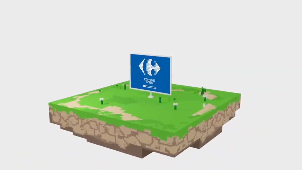 La parcelle Carrefour dans The Sandbox // Source : Carrefour