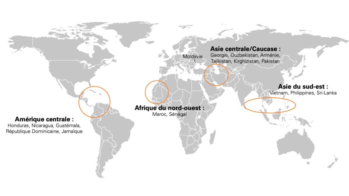 Les pays les plus susceptibles de faire du bitcoin une monnaie légale // Source : Blockchain Partners by KPMG