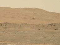 Ingenuity pendant son 4e vol sur Mars. // Source : NASA/JPL-Caltech/LANL/CNES/CNRS/ISAE-Supaéro